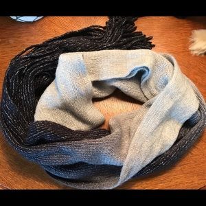 Ombré sparkle knit scarf